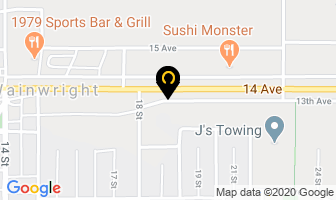 R & R Inn & Suites in Wainwright map