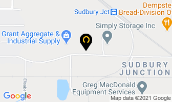 R Jeppesen Contracting Ltd in Sudbury map