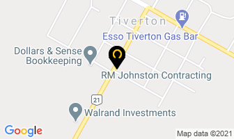 R M Johnston Contracting in Kincardine map