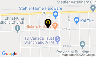 R M Oilfield Construction Ltd in Stettler map