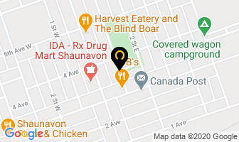 R P M Auto Centre in Shaunavon map
