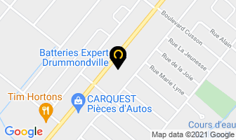 Radio D'auto Drummond in Drummondville map