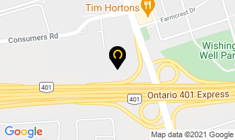Radisson Hotel Toronto East in Orillia map