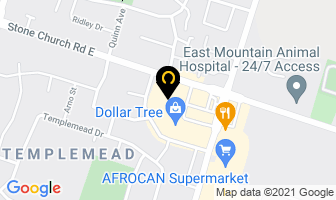Rainbow Dry Cleaners in Hamilton map