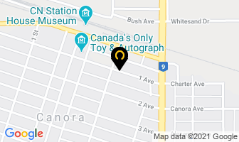 Rainbow Hall in Canora map