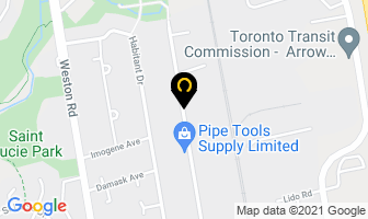 Rainbow Manufacturing in North York map