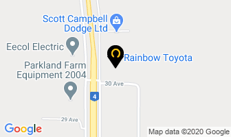 Rainbow Toyota in North Battleford map