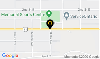 Rainy River District Ems Administration in Fort Frances map