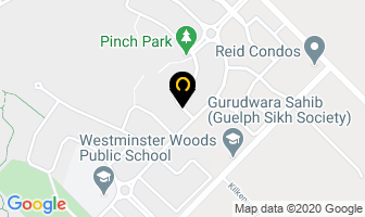 Raj Kambo in Guelph map