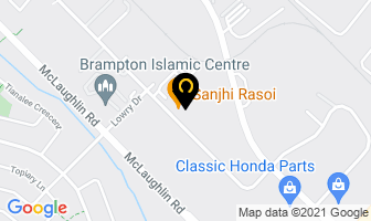 Raja Bakery in Brampton map