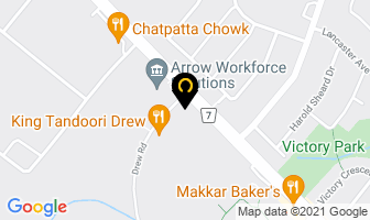 Raja Fabrics Ltd in Mississauga map