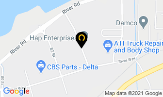 Raja Trailers & Equipment Sales Ltd in Delta map