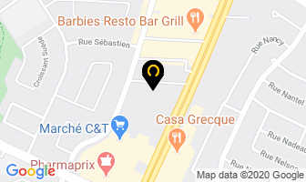 Raku Izakaya in Brossard map