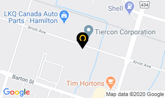 Ram Custom Steel Fabrications in Hamilton map