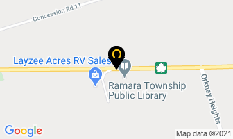 Ramara Twp Library in Orillia map