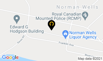 Rampart Rentals in Norman Wells map
