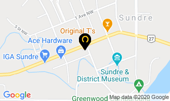 Ranchers Family Restaurant in Sundre map