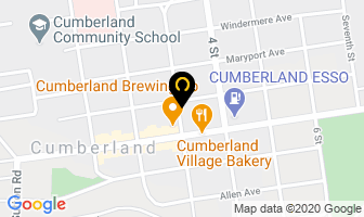 Randall's Auto Body in Cumberland map