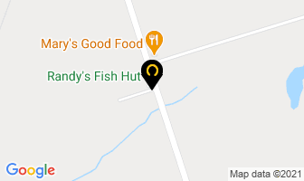 Randy's Fish Hut in Charlie Lake map