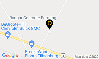 Rangar Concrete Forming in Tillsonburg map