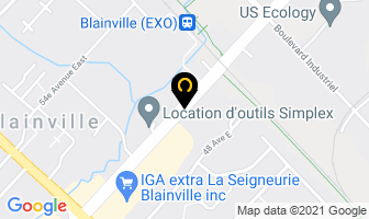 Rangement Plus Mtl Inc in Blainville map