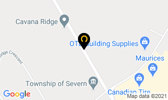 Ray George M Dr in Orillia map