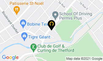 Ray Jac Auto Inc 2000 in Thetford Mines map