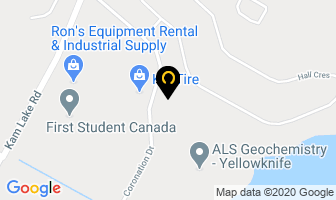 Ray Pirker Plumbing in Yellowknife map