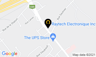 Raytech Electronique Inc in Beauharnois map