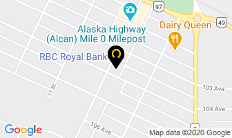 Rbc Royal Bank in Dawson Creek map