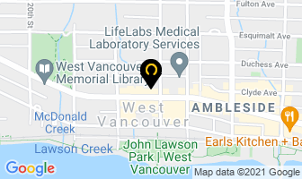 Rbc Royal Bank in West Vancouver map