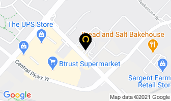 Re Auto Service in Mississauga map