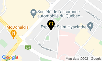 R&eacute;novation Jeannot Allain in Saint-Hyacinthe map