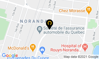 R&eacute;seau Biblio Abitibi-T&eacute;miscamingue-Nord-Du-Qu&eacute;bec in Rouyn-Noranda map