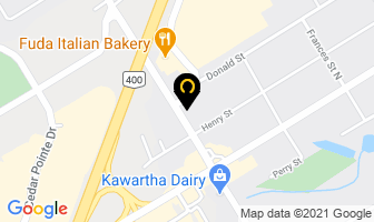 Real Mortgage Associates in Barrie map