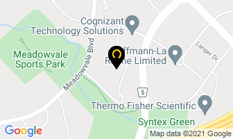 Real Time Medical in Mississauga map