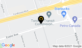 Reckitt & Colman Canada in Toronto map