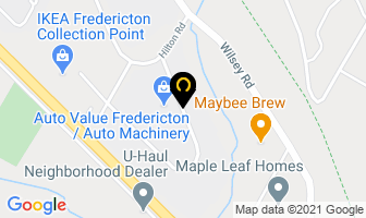 Recreation New Brunswick in Fredericton map