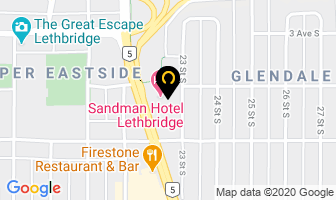 Red Arrow Motorcoach in Lethbridge map