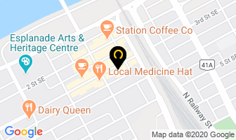 Red Brick Diner in Medicine Hat map