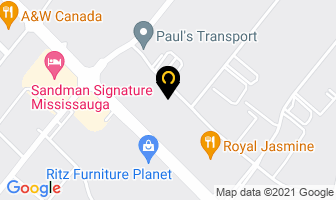 Red Carpet Entertainment in Mississauga map