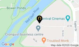 Red Deer Bridge Club in Red Deer map