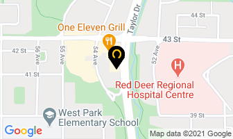 Red Deer Express in Red Deer map