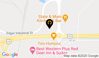 Red Deer Motors in Red Deer map