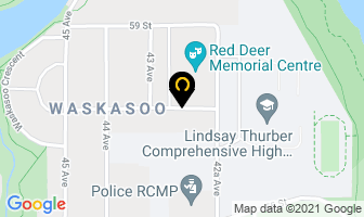 Red Deer Public Schools Maintenance Shop in Red Deer map