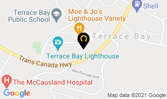 Red Dog Inn in Thunder Bay District map