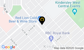 Red Lion Inn in Kindersley map
