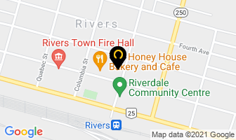 Red River Valley Mutual Insurance Co in Rivers map