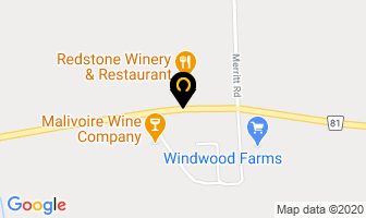Red Stone Winery in Beamsville map