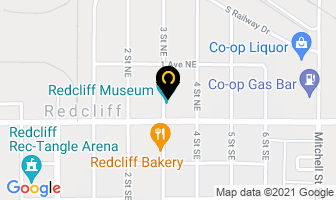Redcliff Museum in Redcliff map